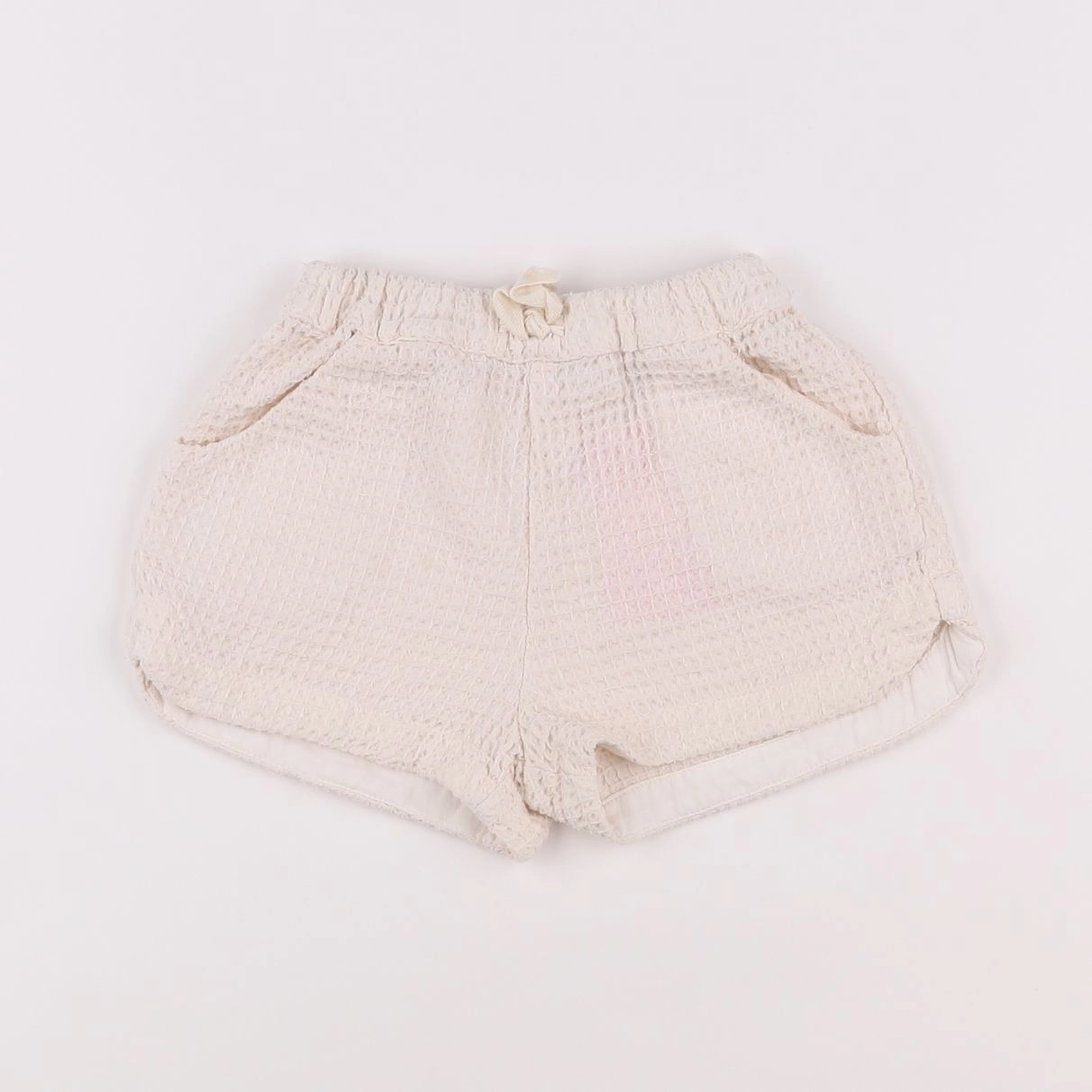 Zara - short beige - 9/12 mois