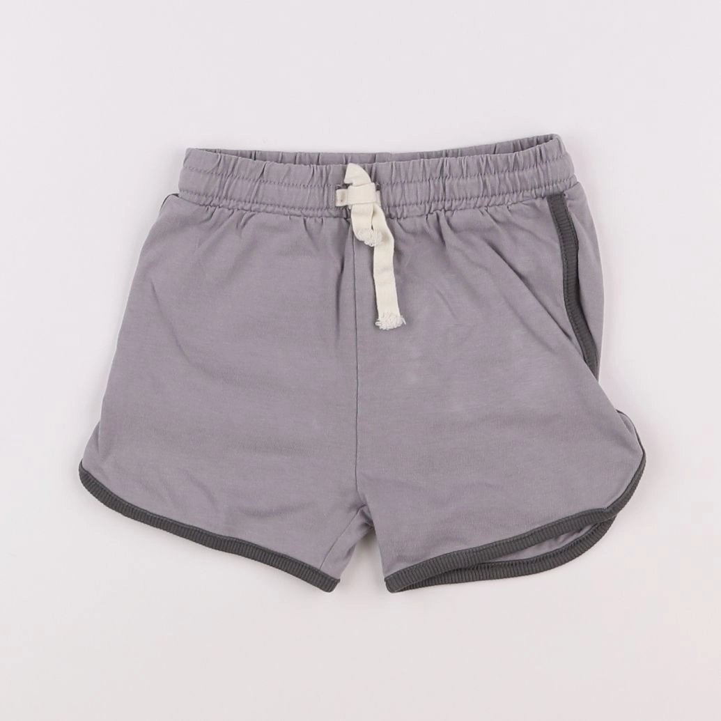 H&M - short gris - 9/12 mois
