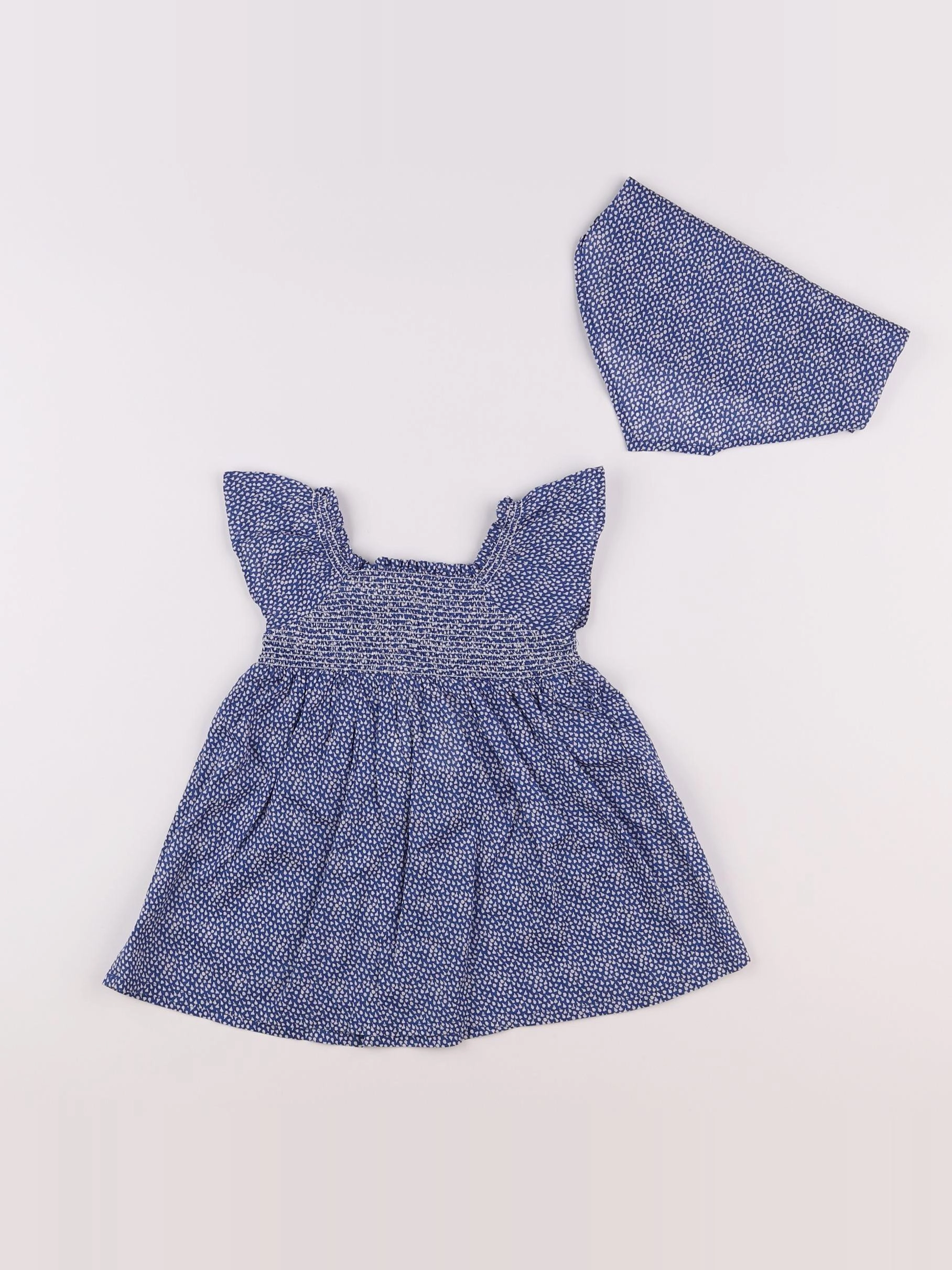 Boutchou - robe bleu - 9 mois