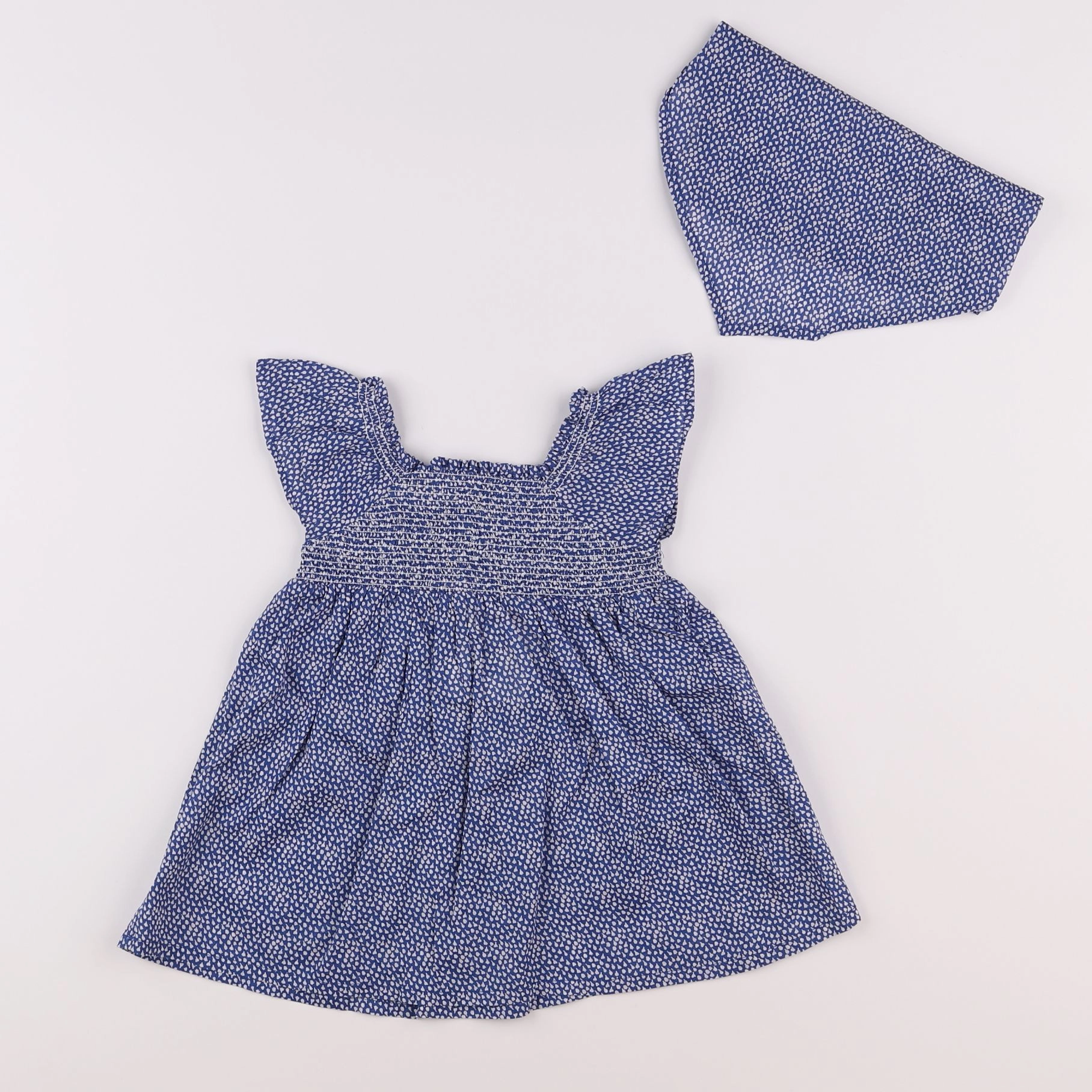 Boutchou - robe bleu - 9 mois