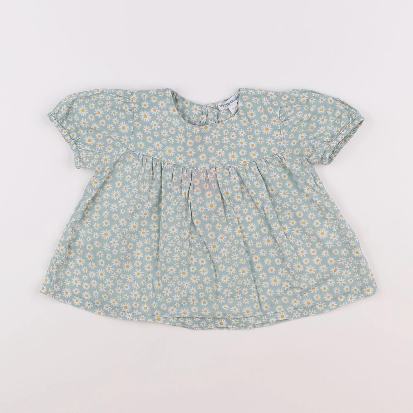 Vertbaudet - blouse vert - 12 mois
