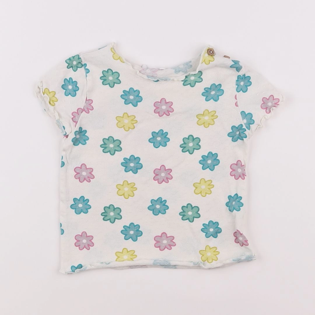 Boutchou - tee-shirt blanc, multicolore - 12 mois