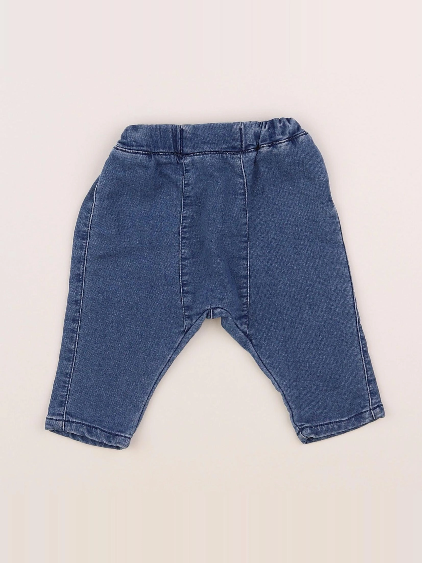 Vertbaudet - pantalon bleu - 3 mois