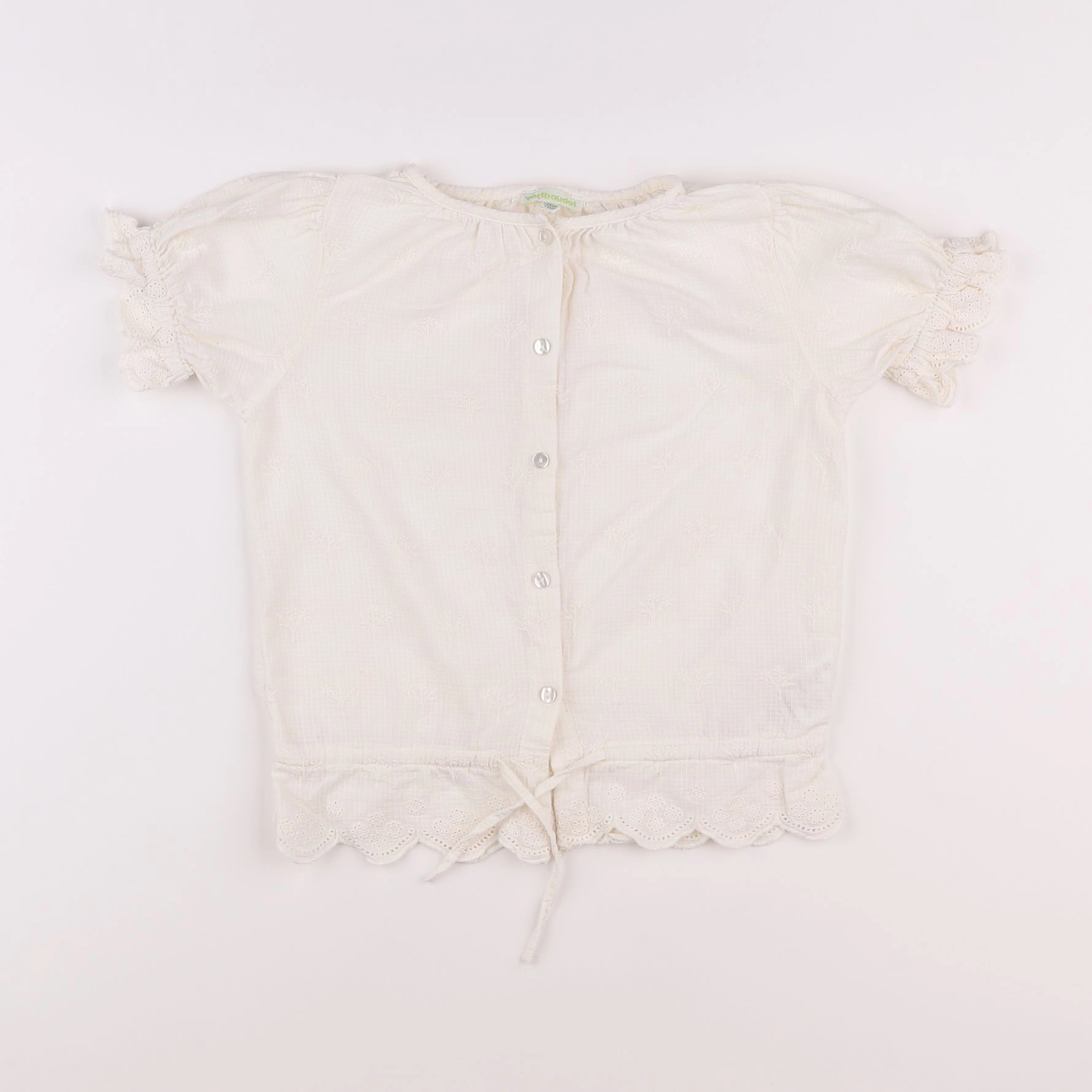 Vertbaudet - blouse blanc - 7 ans