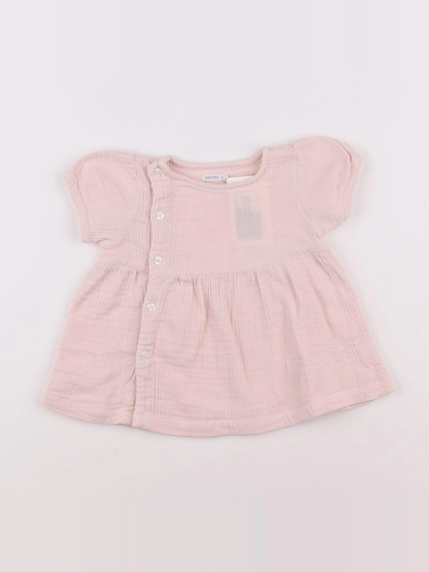 Boutchou - blouse rose - 12 mois