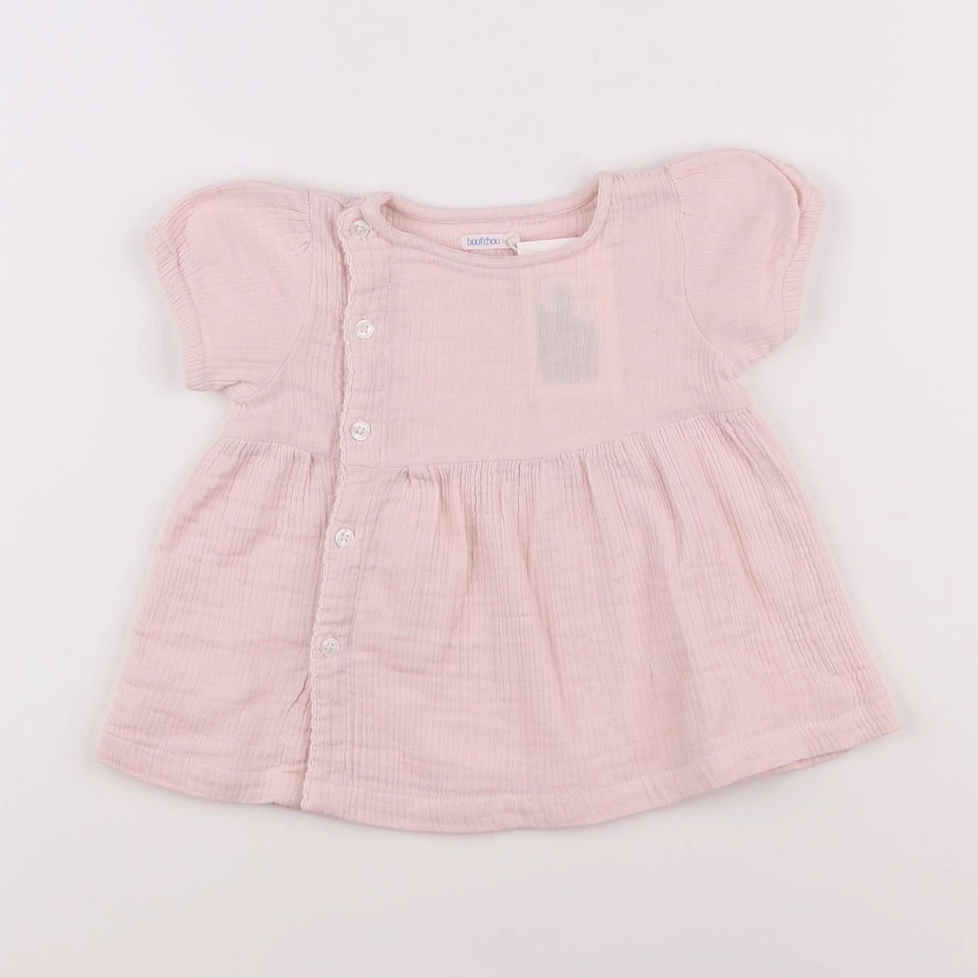 Boutchou - blouse rose - 12 mois