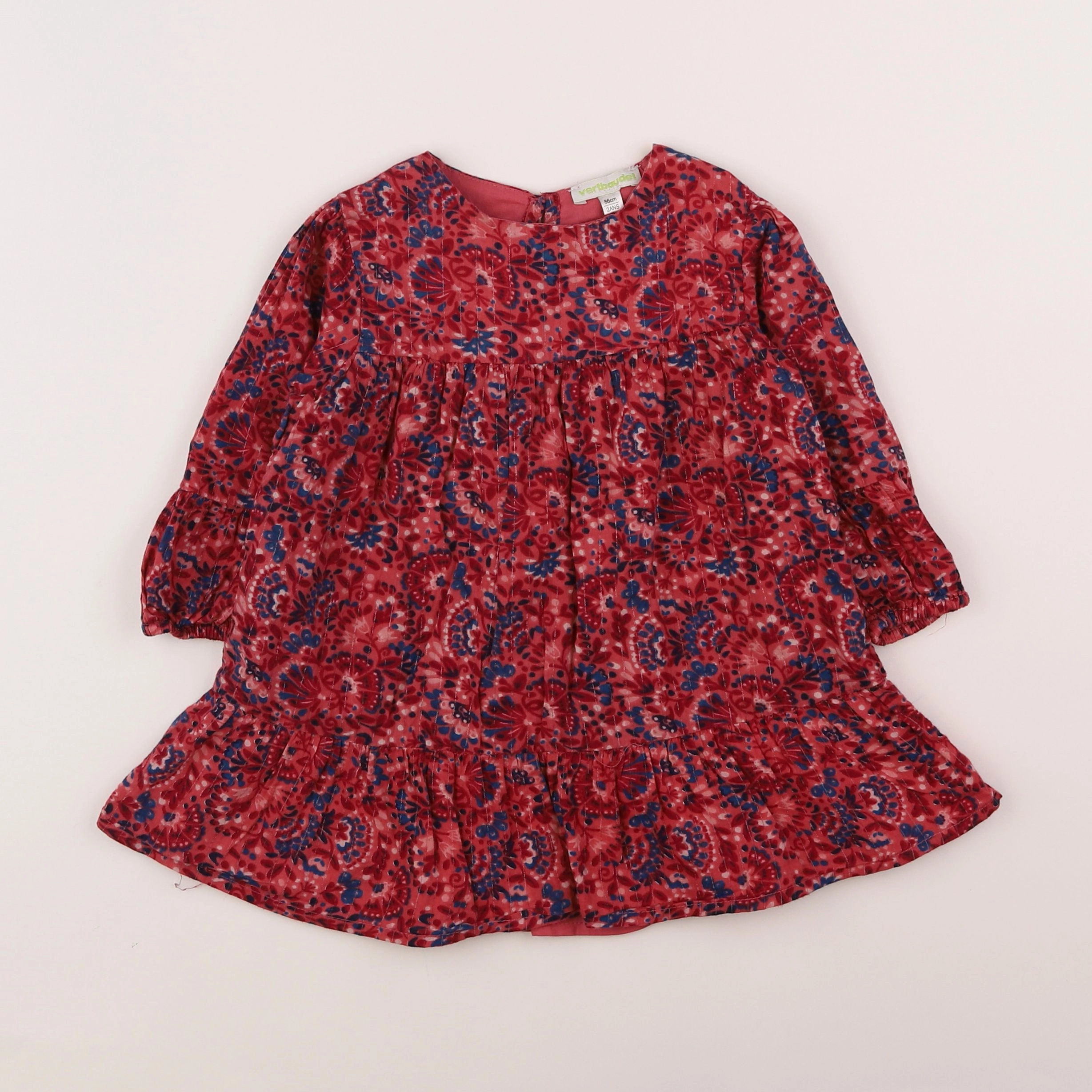 Vertbaudet - robe multicolore - 2 ans