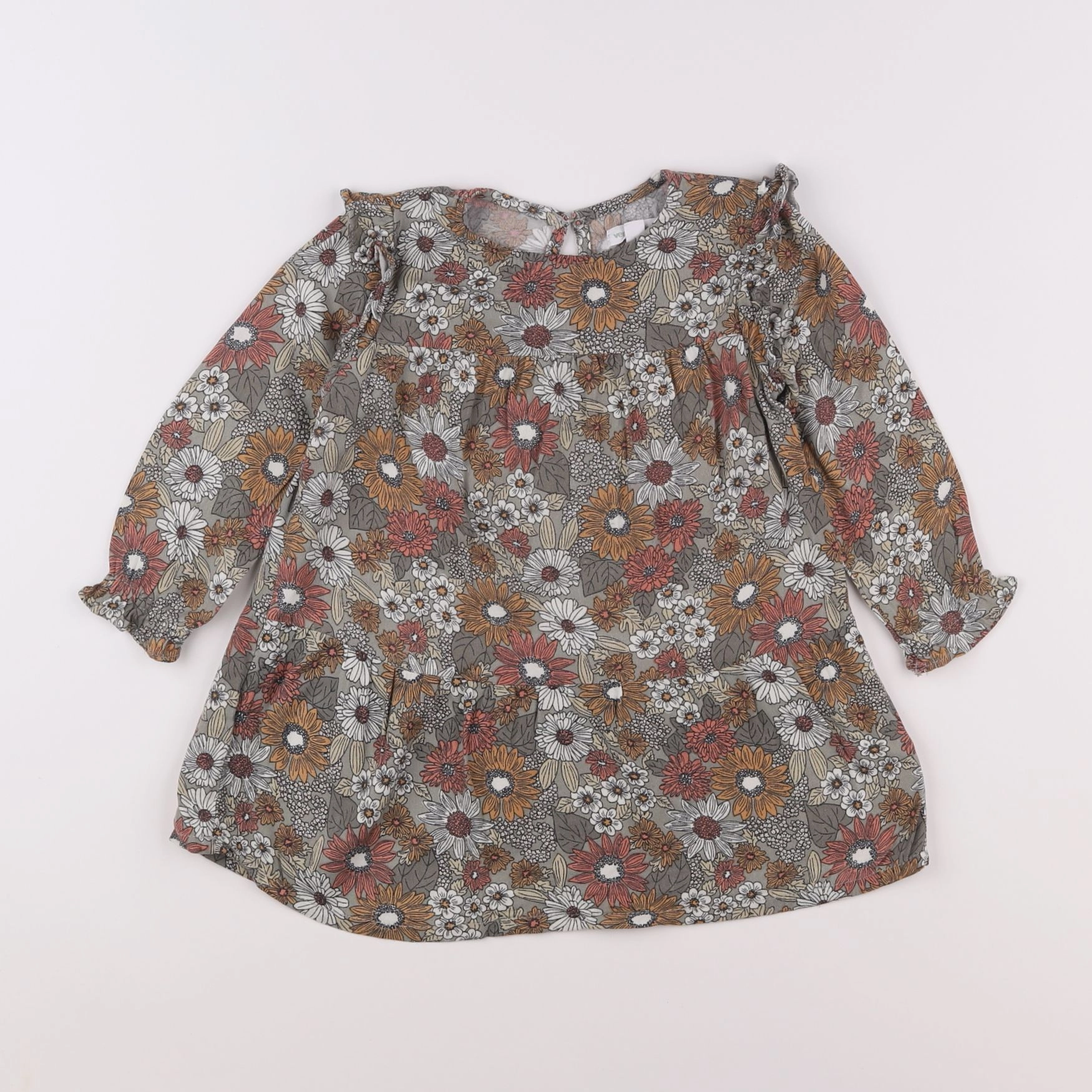 Vertbaudet - robe multicolore - 2 ans