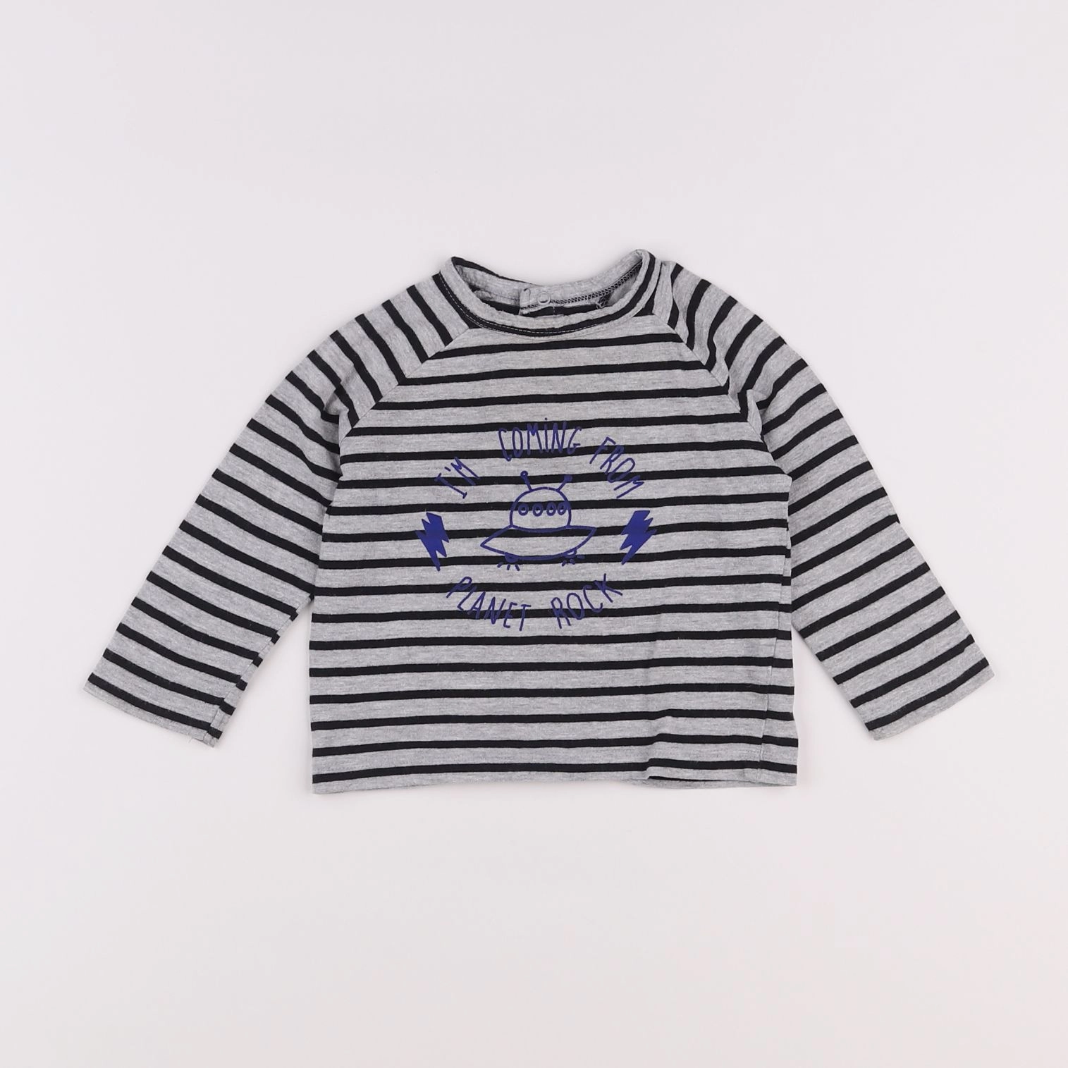 Vertbaudet - tee-shirt gris - 12 mois