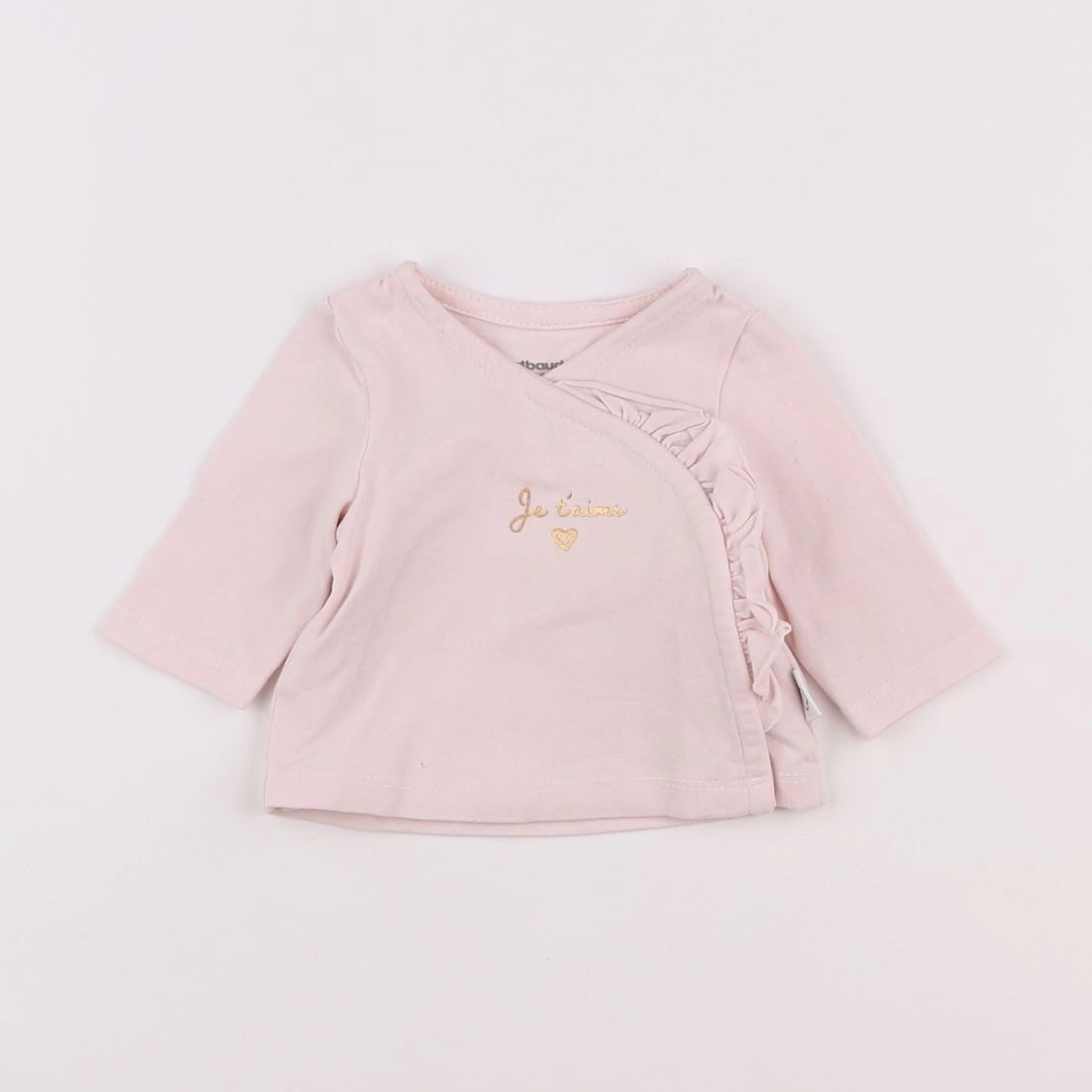 Vertbaudet - tee-shirt rose - 0/1 mois