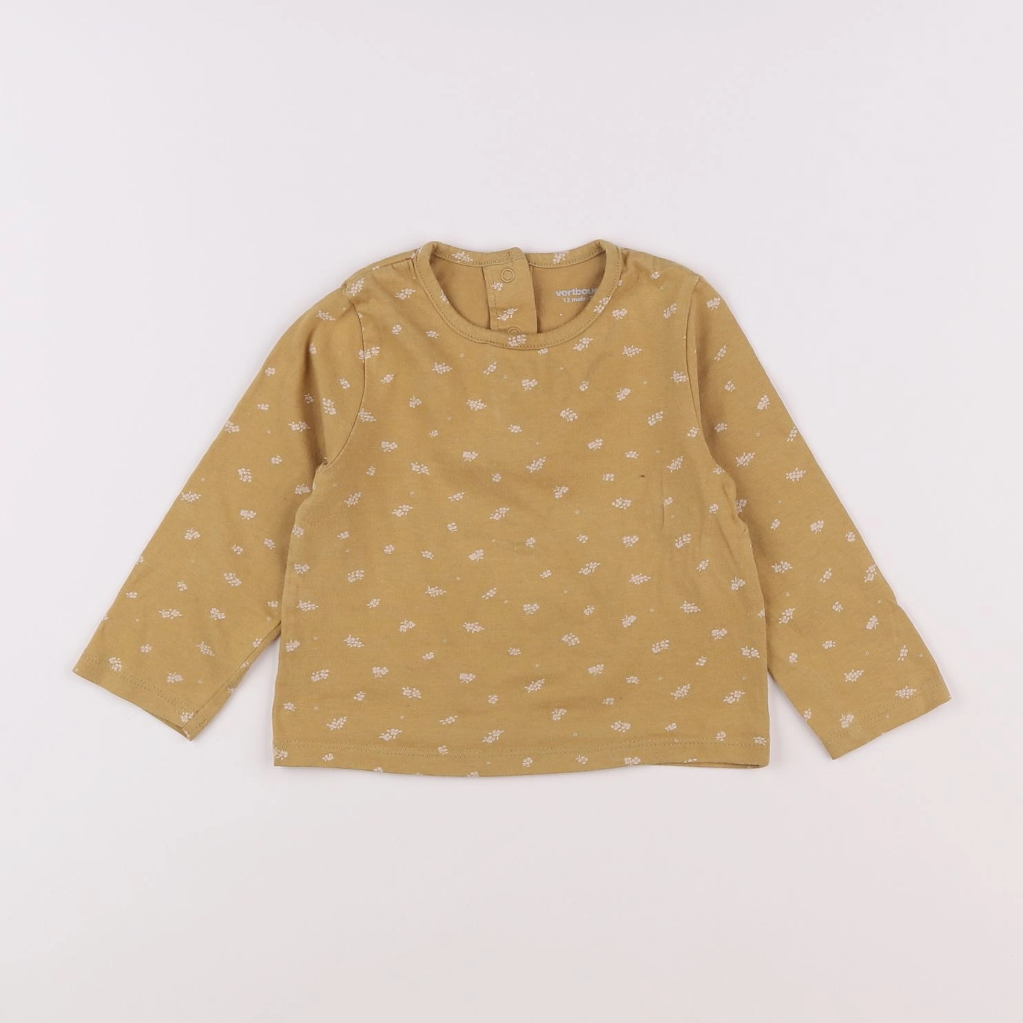 Vertbaudet - tee-shirt jaune - 12 mois