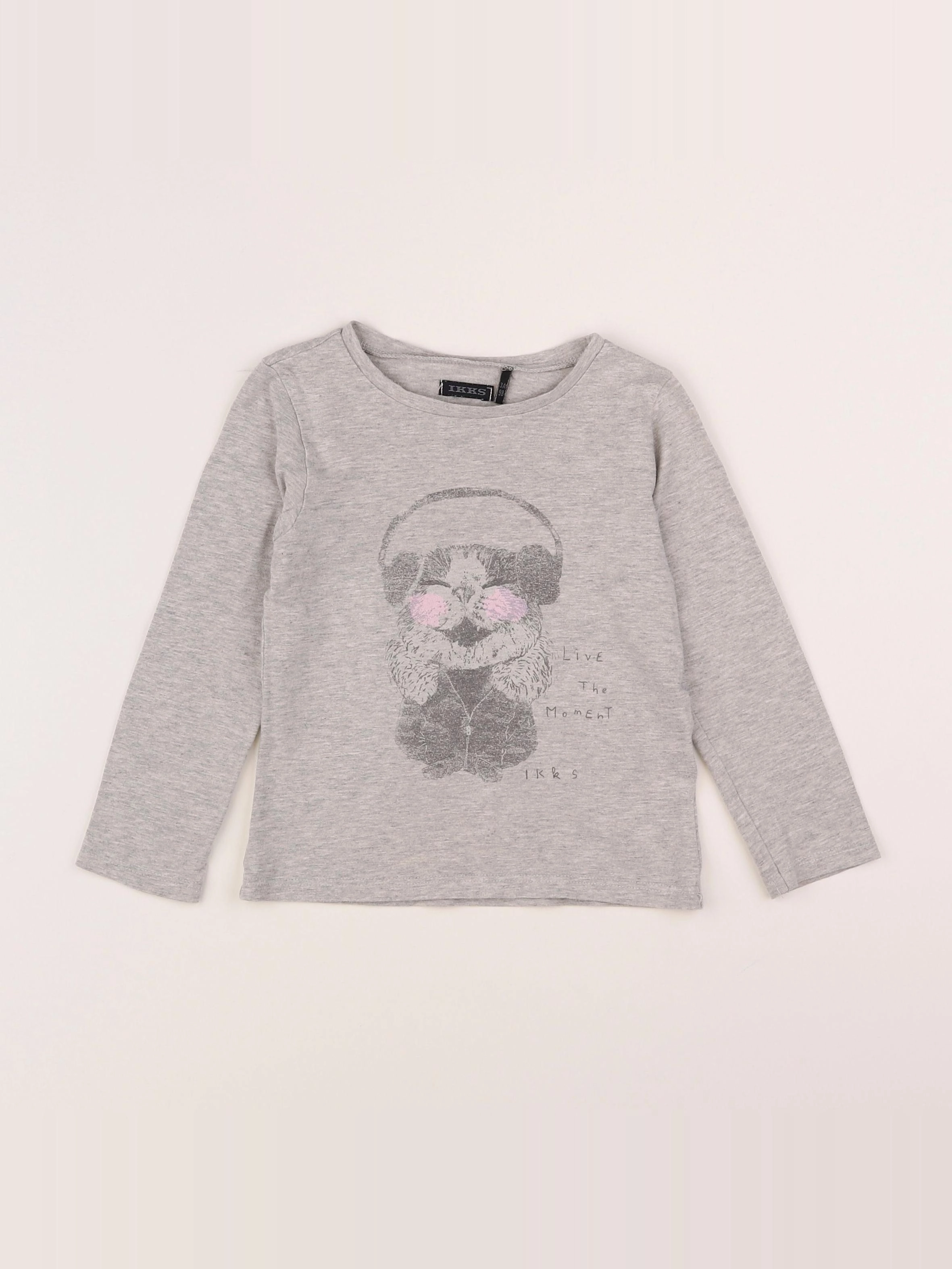 IKKS - tee-shirt gris - 3 ans
