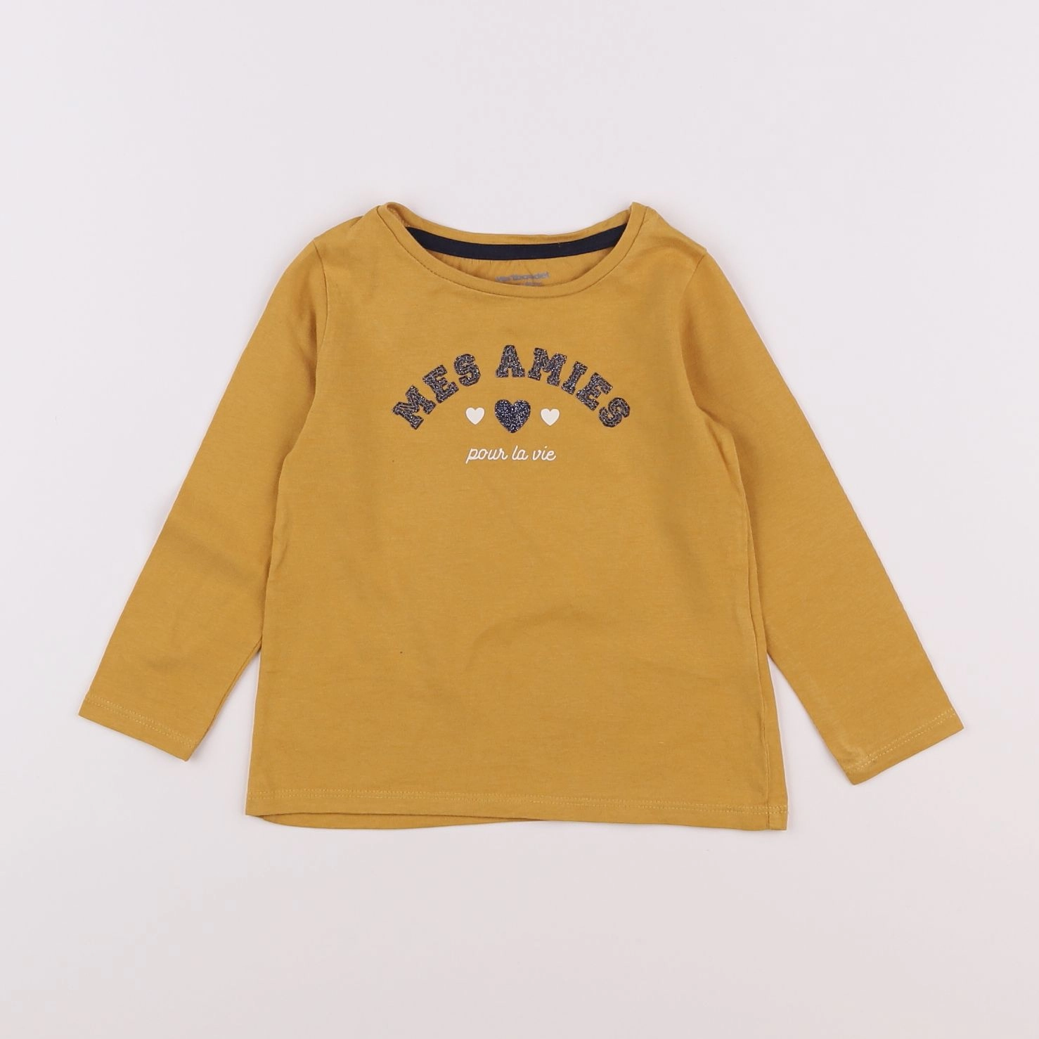 Vertbaudet - tee-shirt jaune - 2 ans