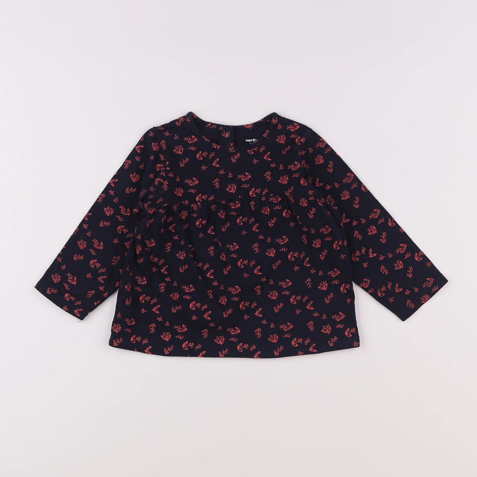 Vertbaudet - tee-shirt bleu, rose - 18 mois