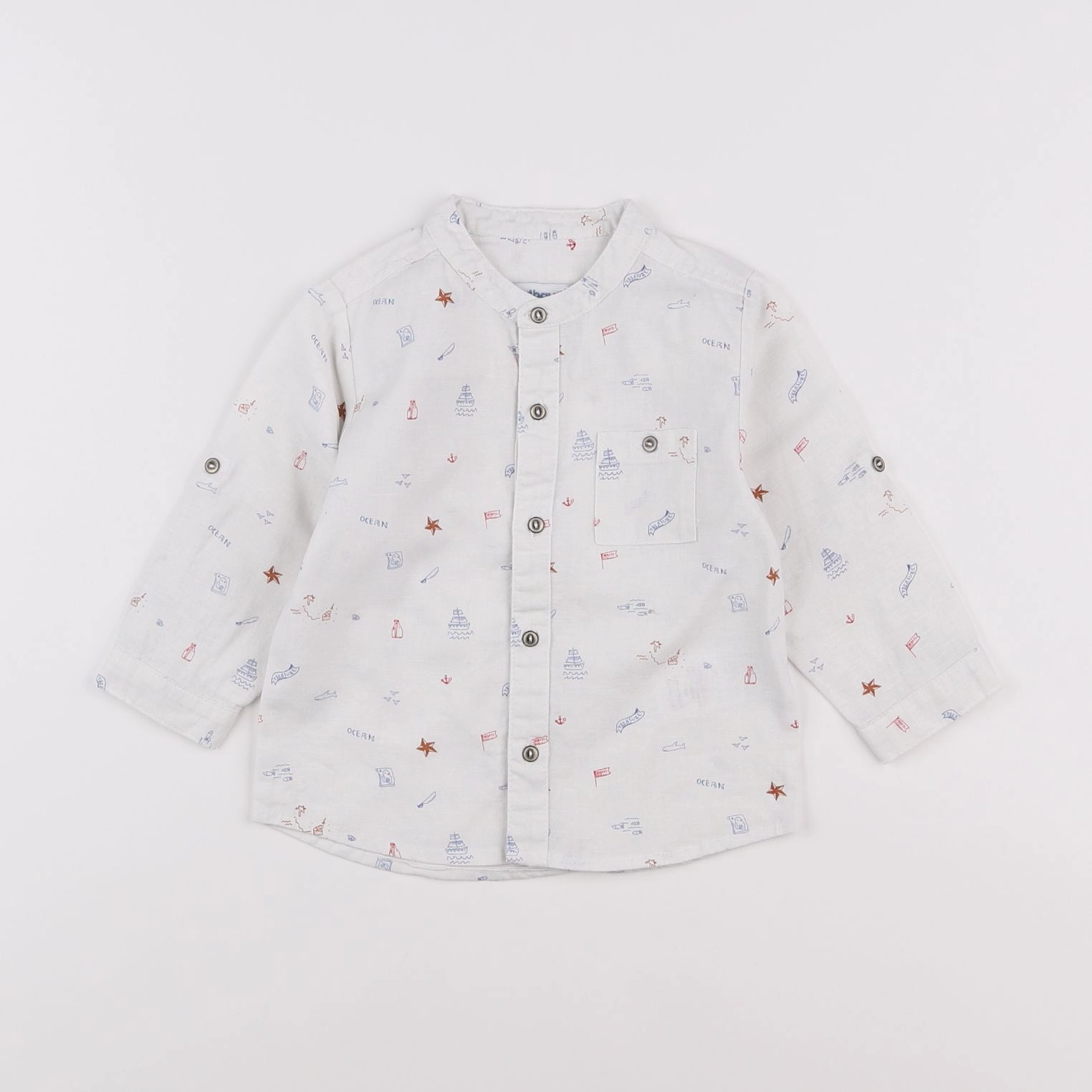 Vertbaudet - chemise blanc - 12 mois