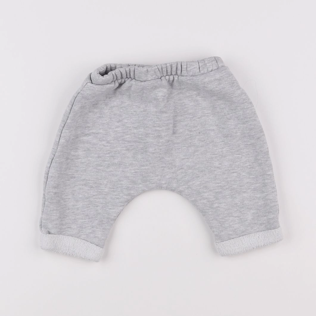 Vertbaudet - sarouel gris - 3 mois