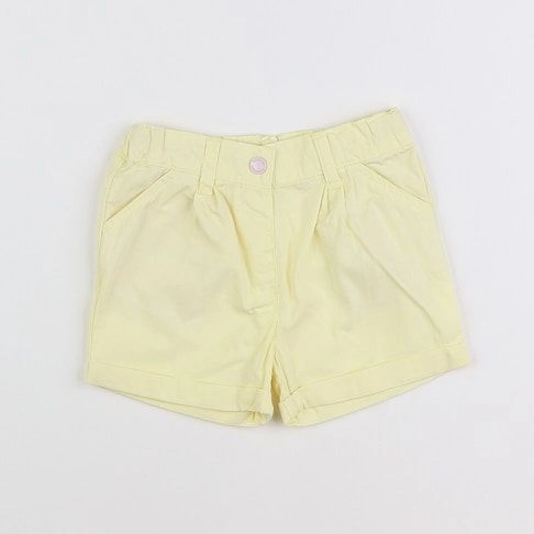 Vertbaudet - short jaune - 12 mois