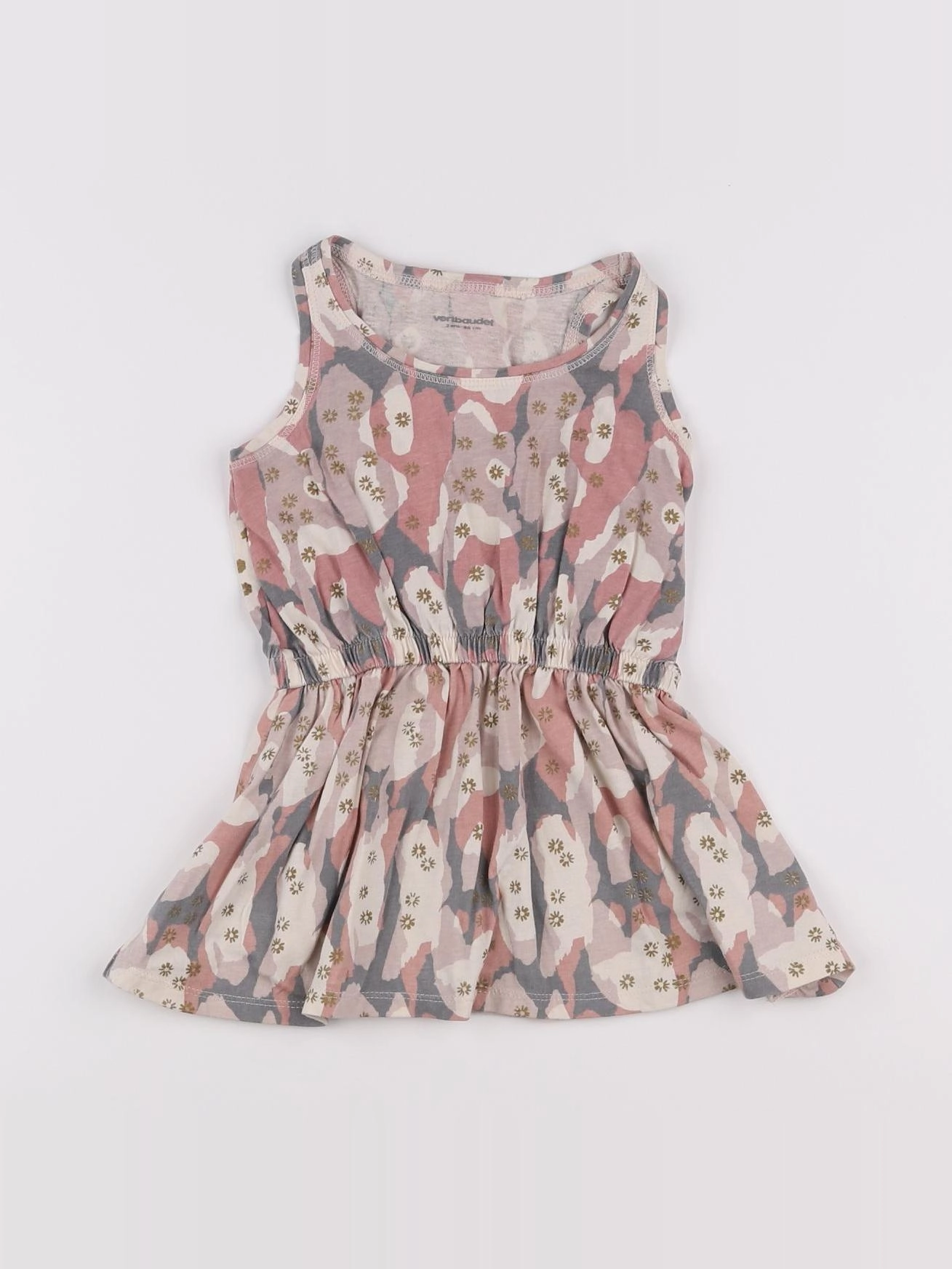 Vertbaudet - robe multicolore - 2 ans