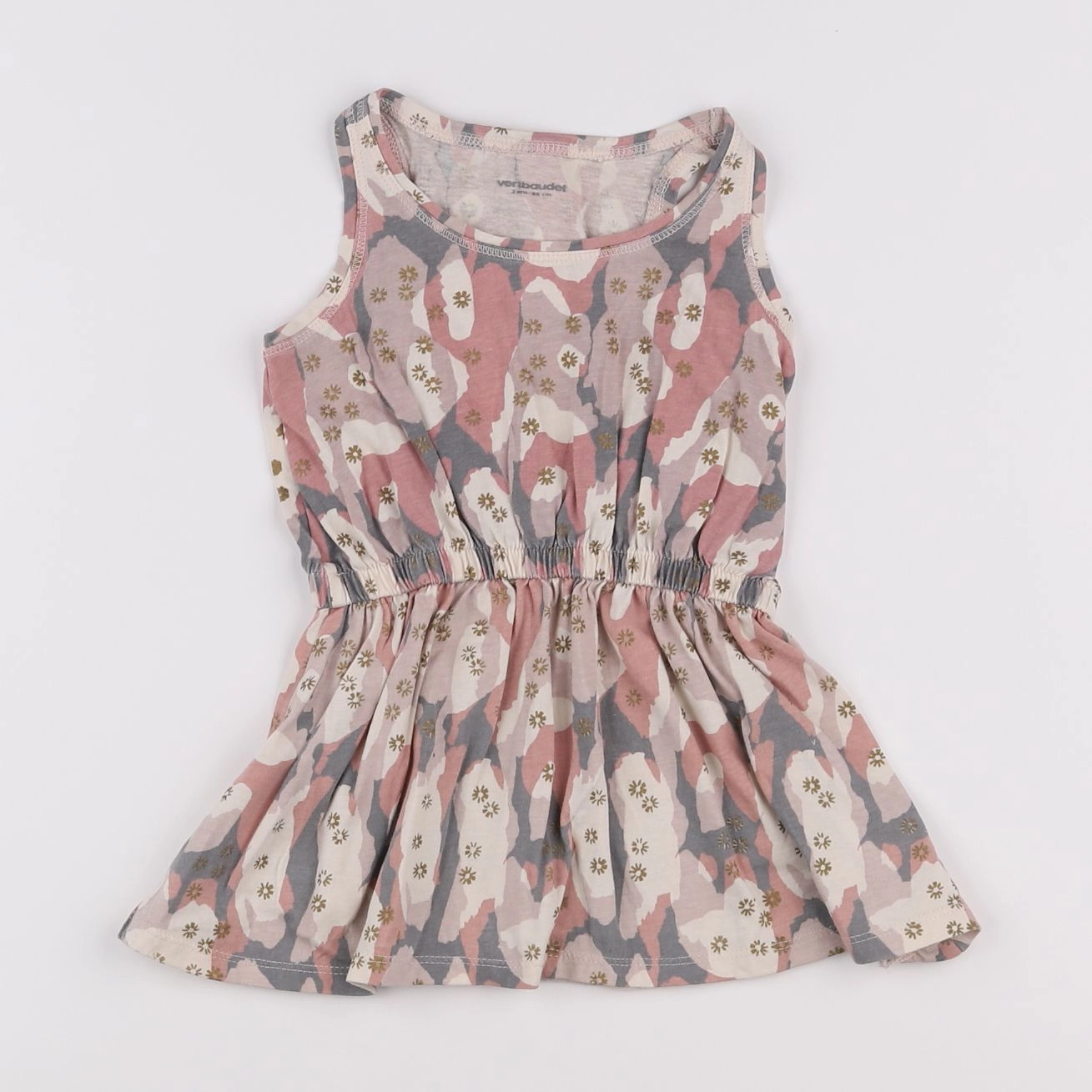 Vertbaudet - robe multicolore - 2 ans