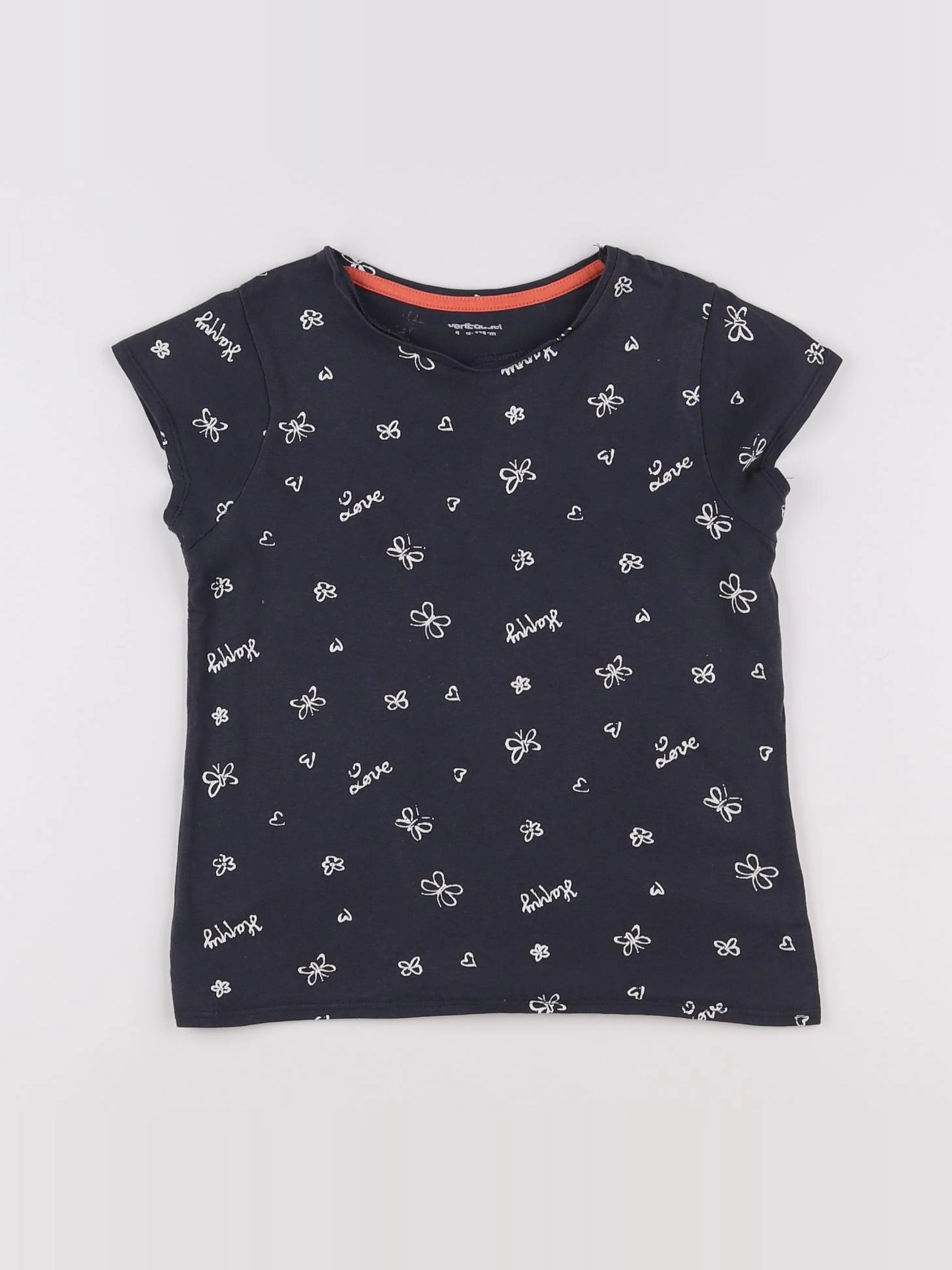 Vertbaudet - tee-shirt bleu - 8 ans