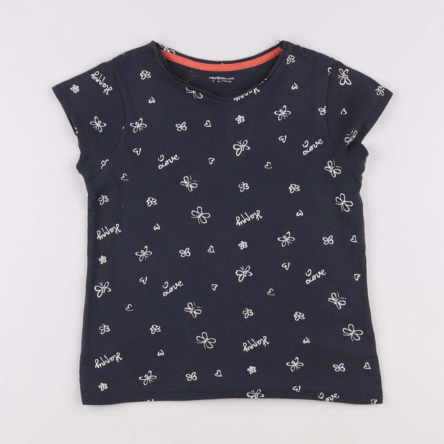 Vertbaudet - tee-shirt bleu - 8 ans