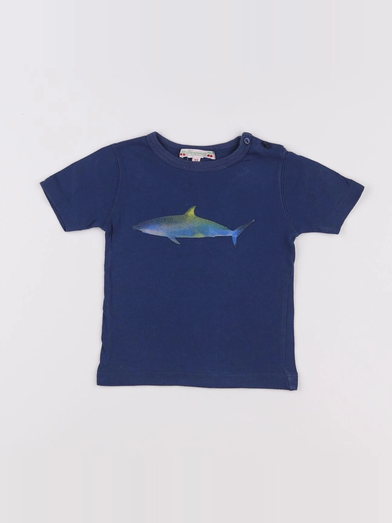 Bonpoint - tee-shirt bleu - 12 mois
