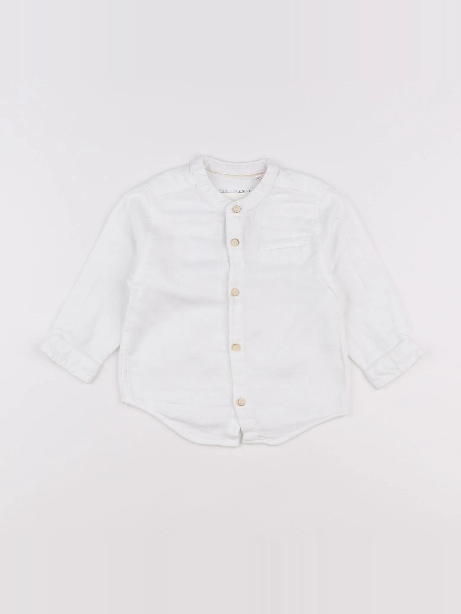 Zara - chemise blanc - 9/12 mois