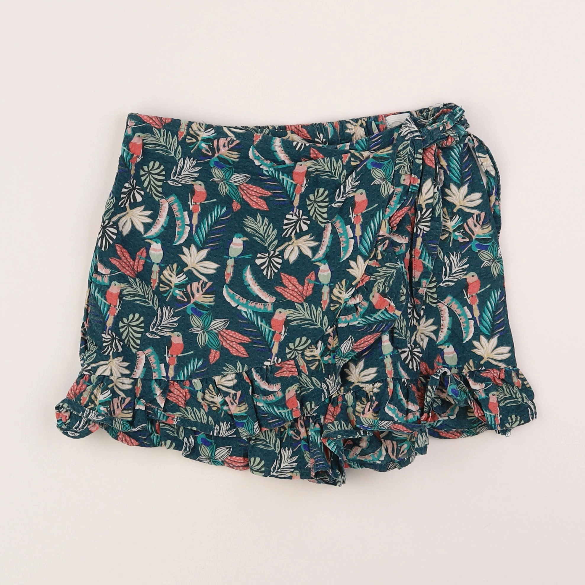 Vertbaudet - jupe short vert - 8 ans
