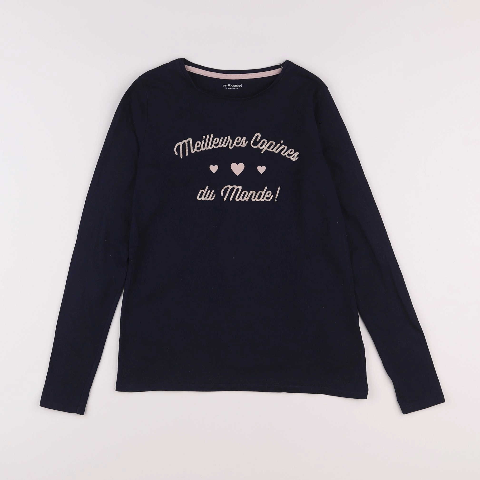 Vertbaudet - tee-shirt bleu - 10 ans