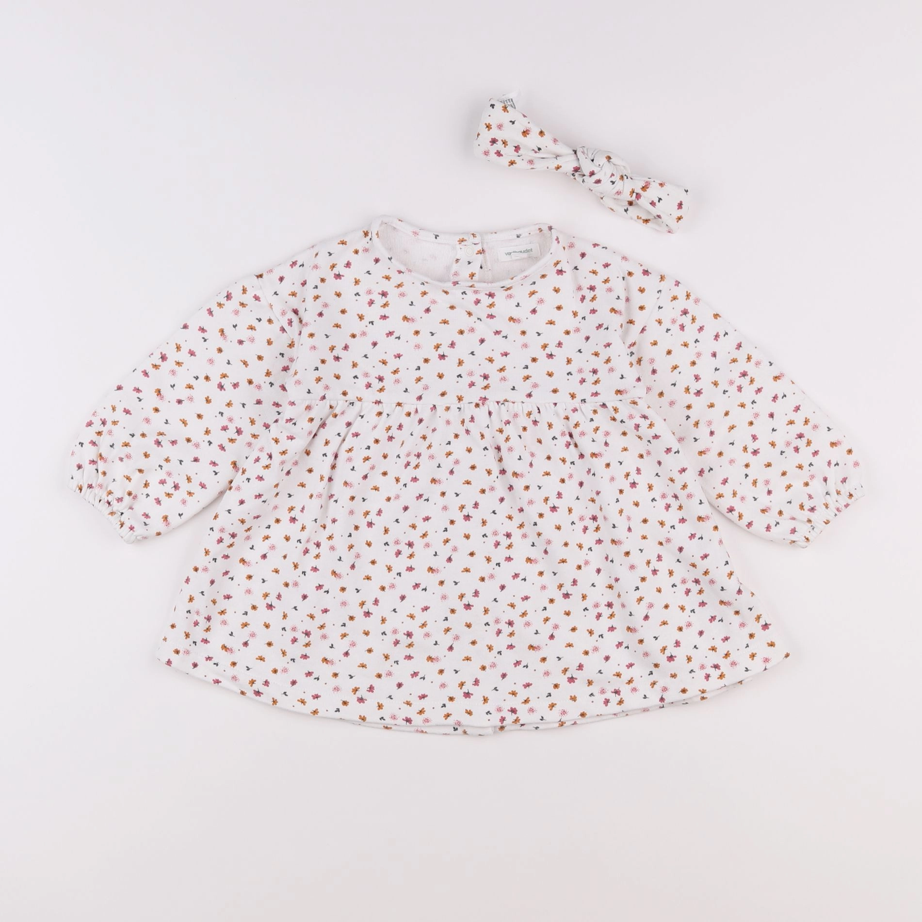 Vertbaudet - robe blanc - 18 mois