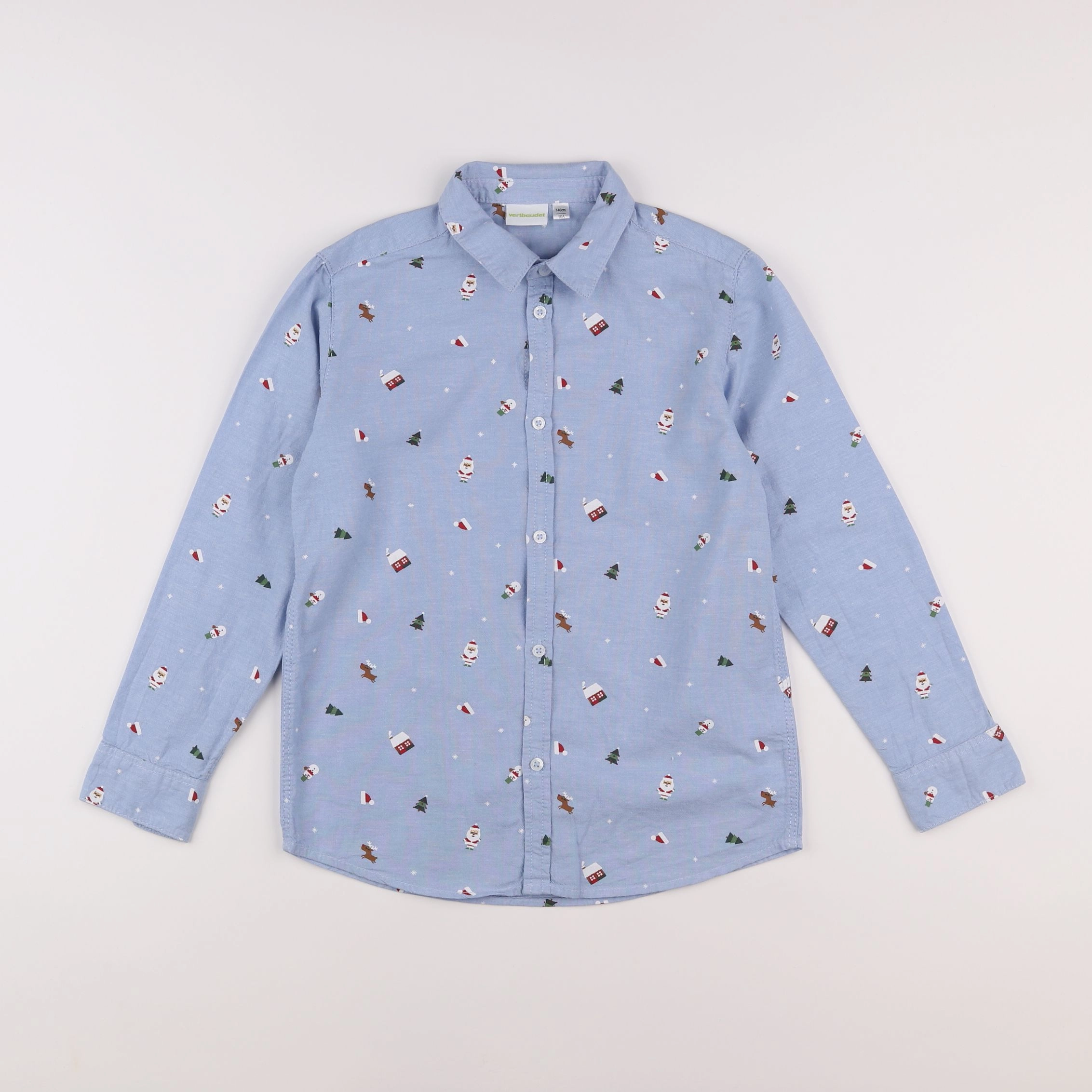 Vertbaudet - chemise bleu - 10 ans