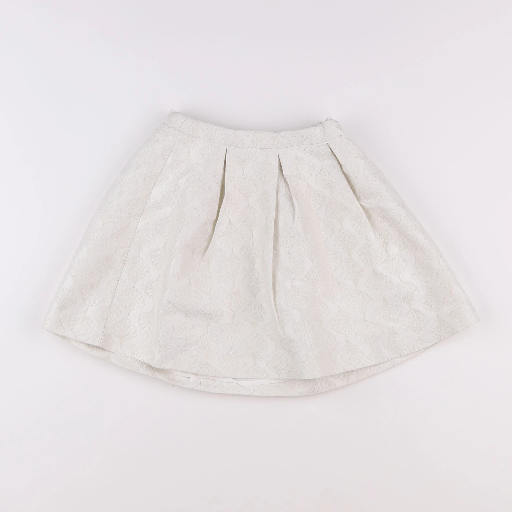 Okaidi - jupe blanc, or - 4 ans