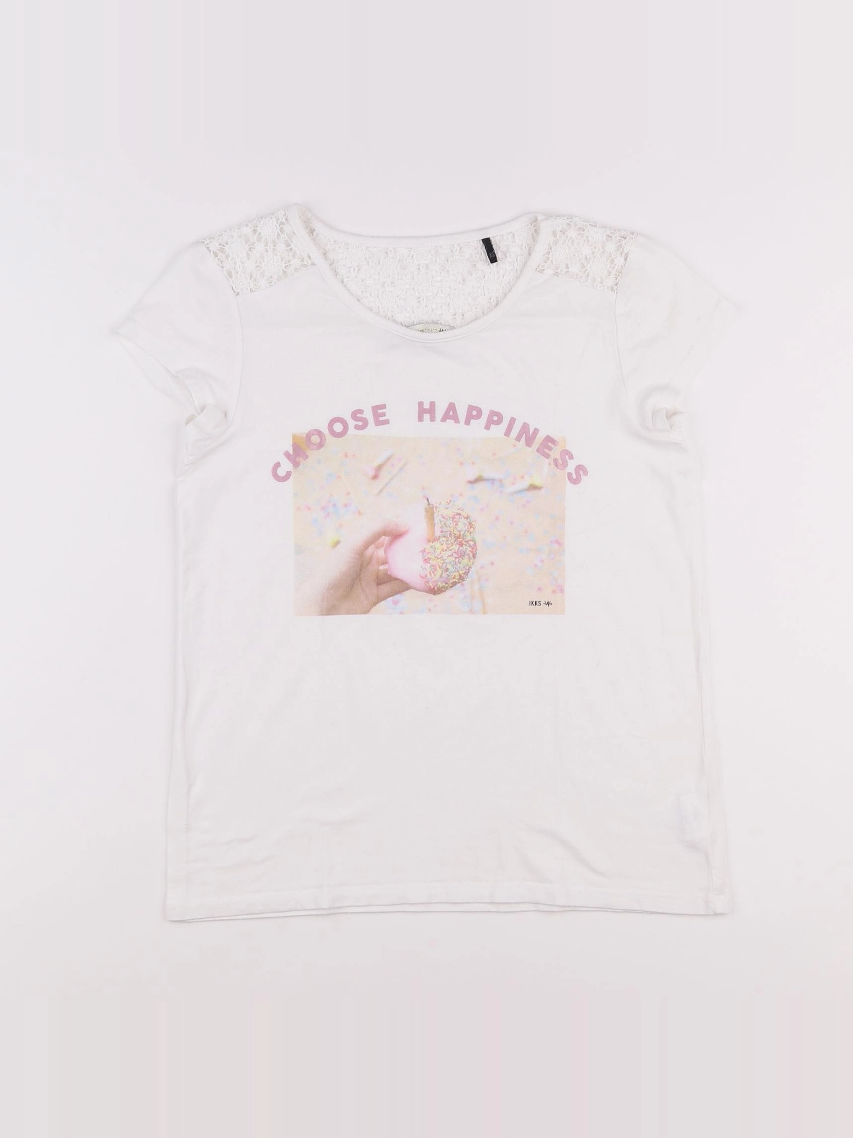 IKKS - tee-shirt blanc - 12 ans