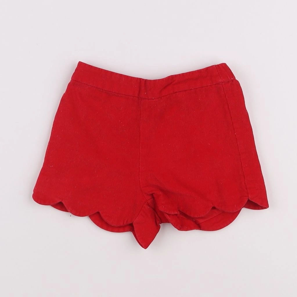 Jacadi - short rouge - 12 mois