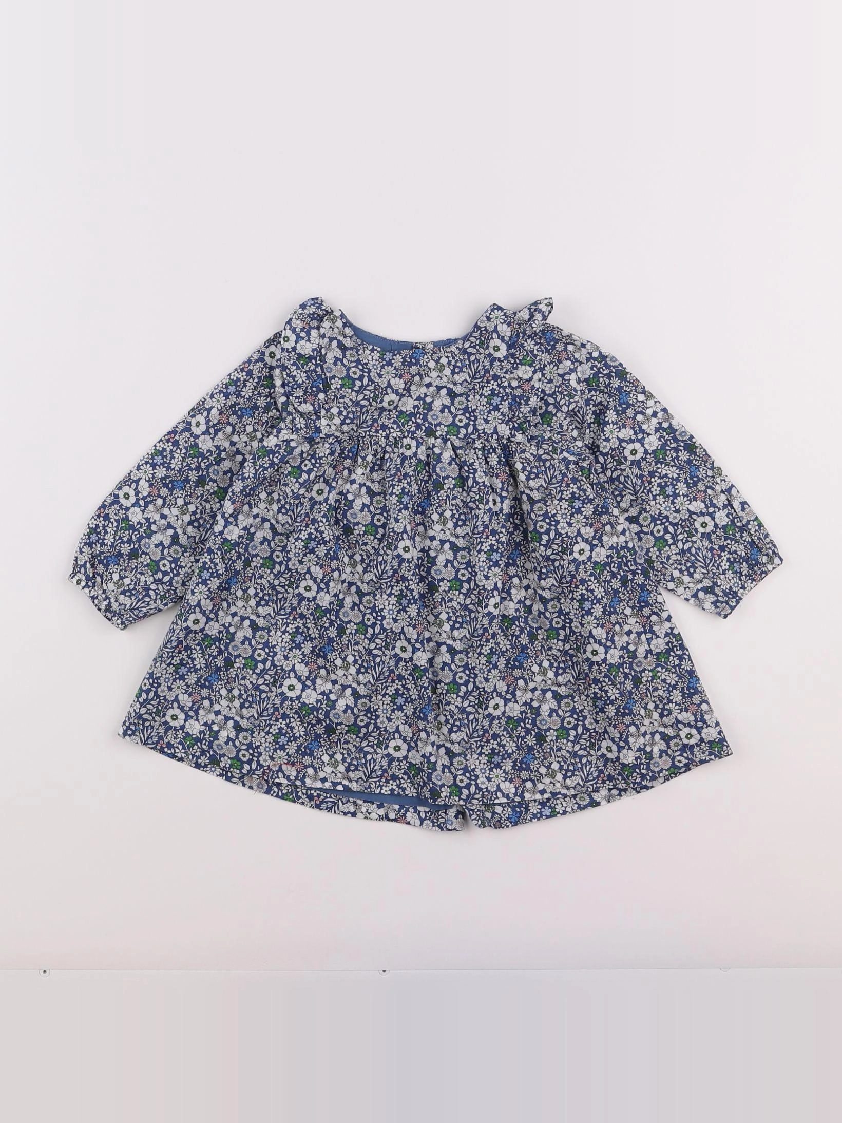 Jacadi - robe liberty bleu - 12 mois