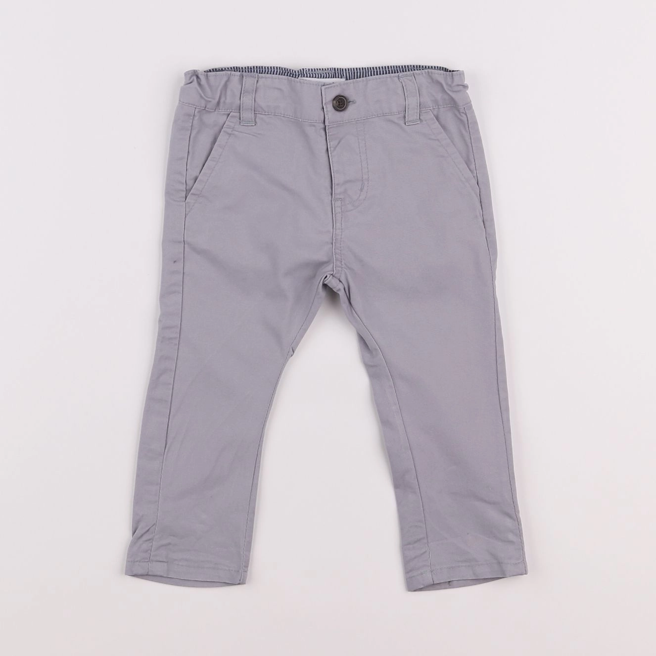 Vertbaudet - pantalon gris - 6 mois