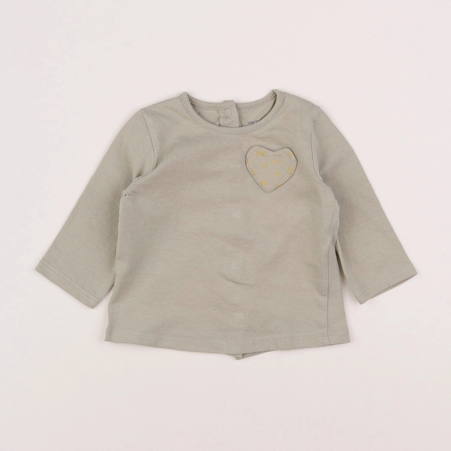 Vertbaudet - tee-shirt vert - 3 mois