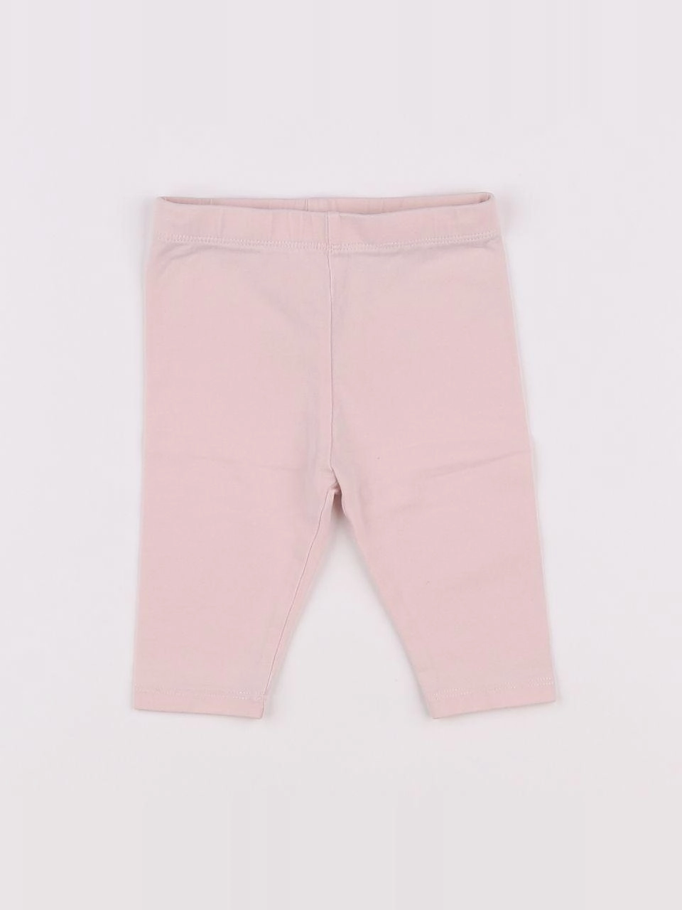 Vertbaudet - legging court blanc, rose - 9 mois