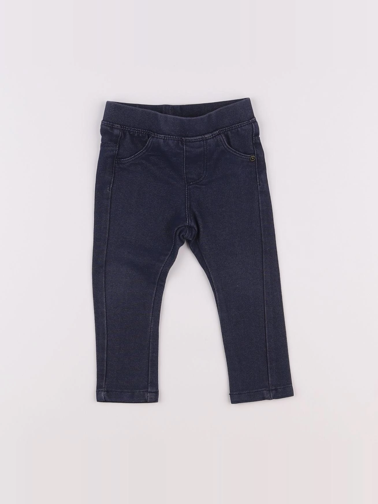 Vertbaudet - jegging bleu - 9 mois