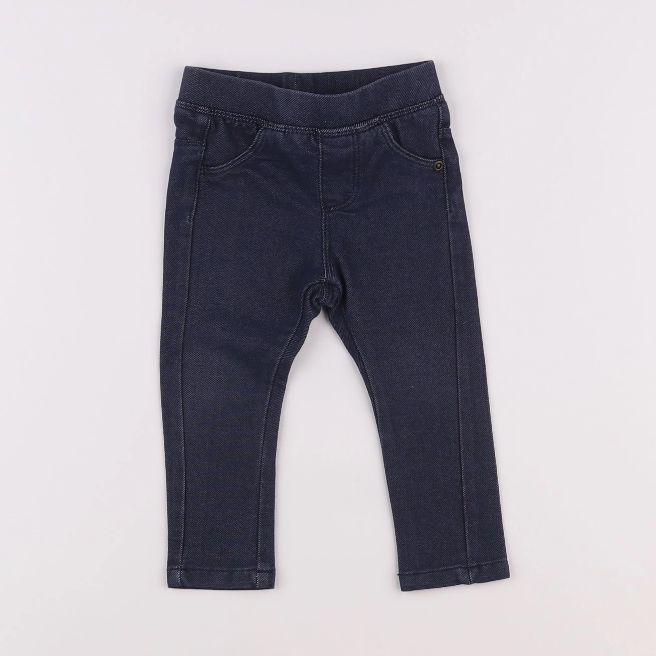 Vertbaudet - jegging bleu - 9 mois