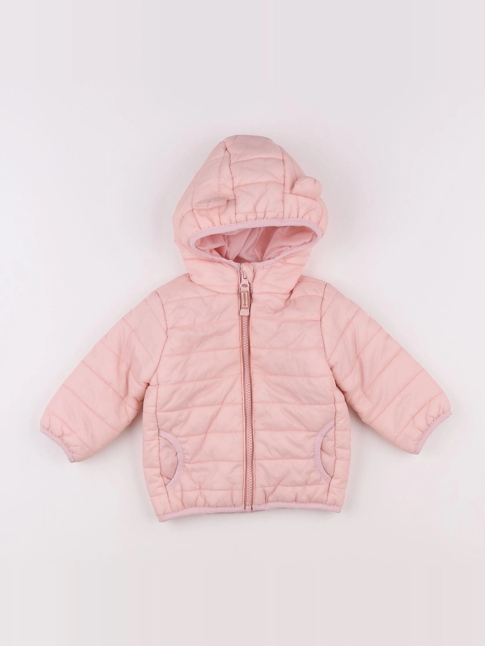 Vertbaudet - doudoune rose - 9 mois