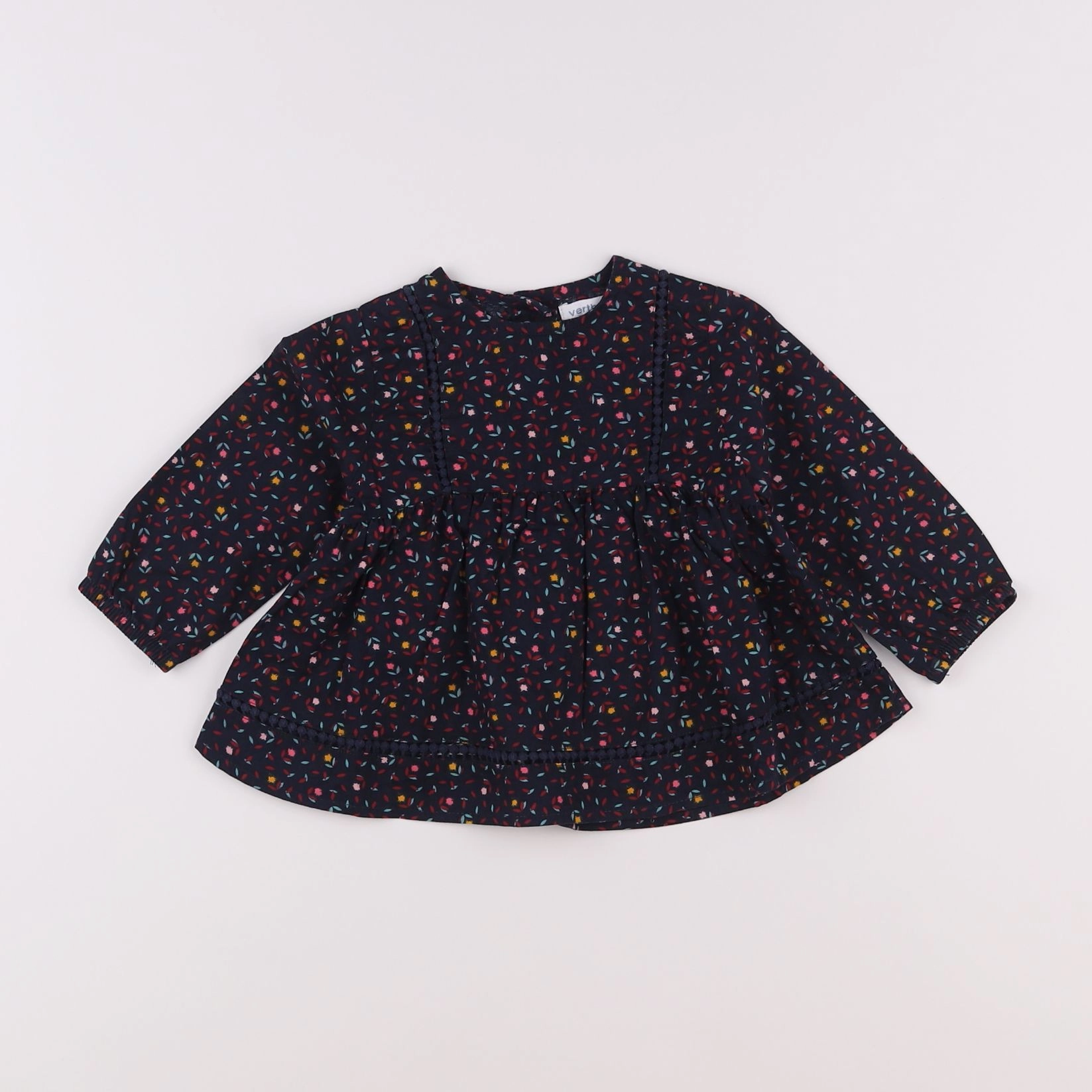 Vertbaudet - blouse bleu - 12 mois