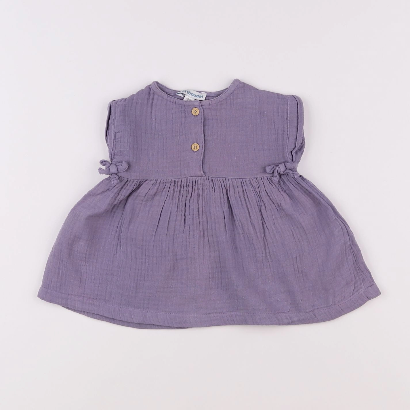 Vertbaudet - robe violet - 3 mois