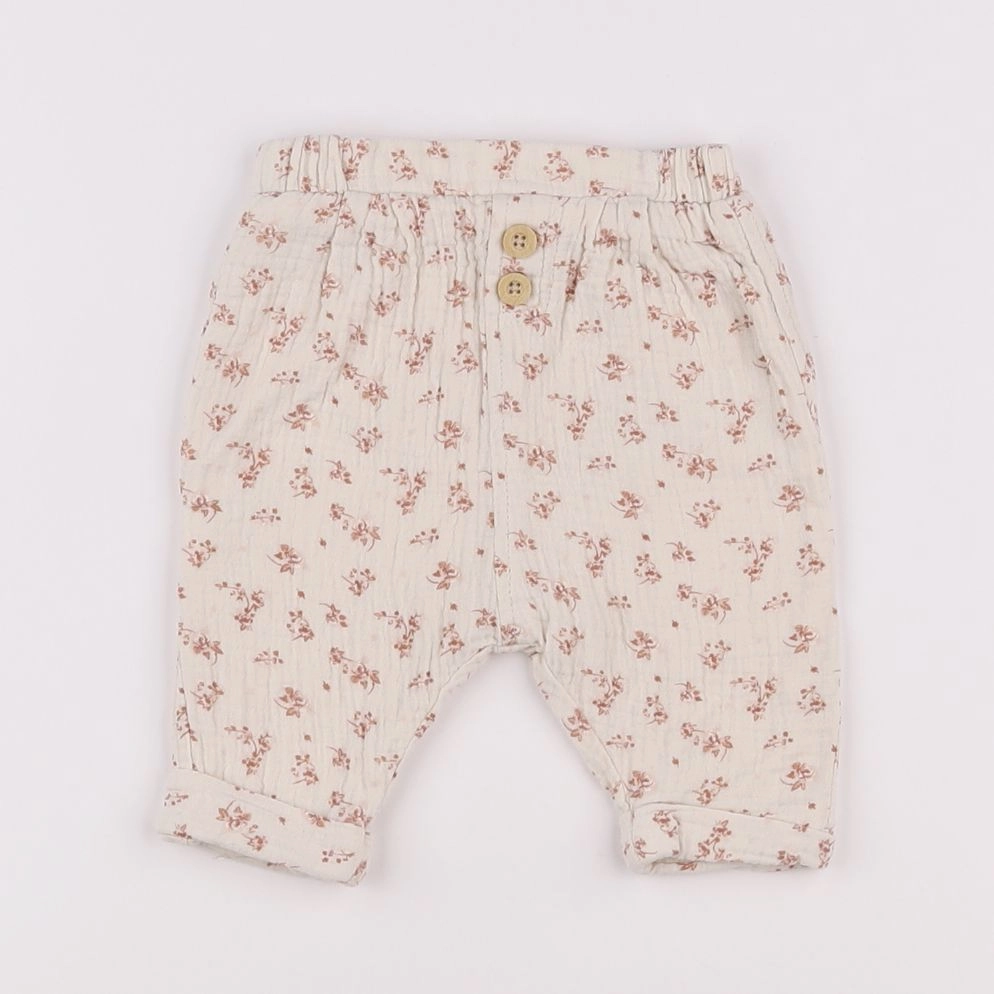 Vertbaudet - pantalon beige - 3 mois