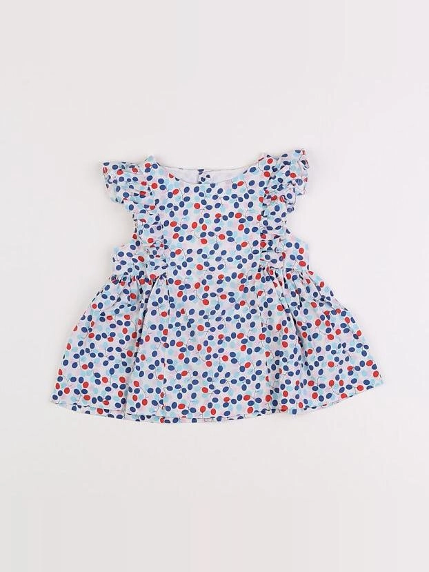 Jacadi - blouse bleu - 12 mois