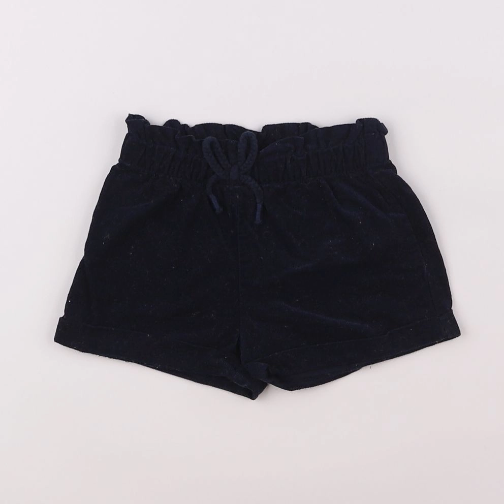 Vertbaudet - short bleu - 9 mois