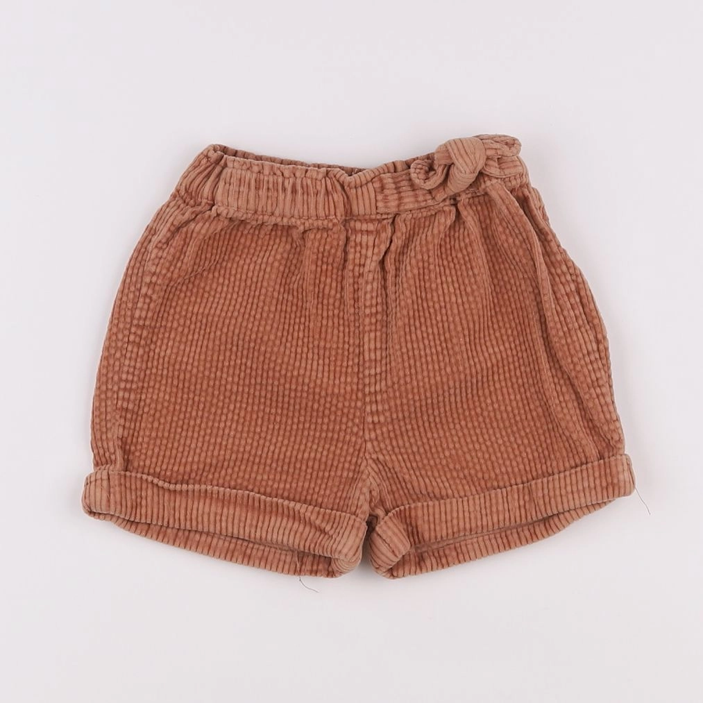 Vertbaudet - short marron - 12 mois