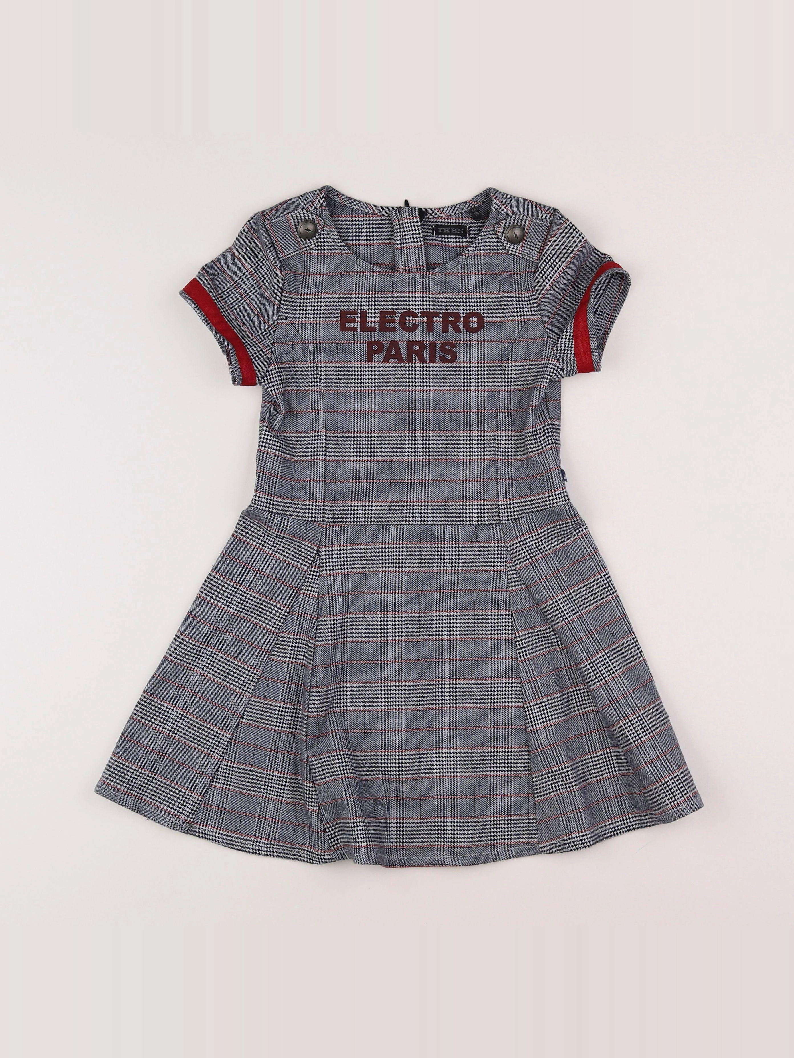 IKKS - robe blanc, noir - 6 ans