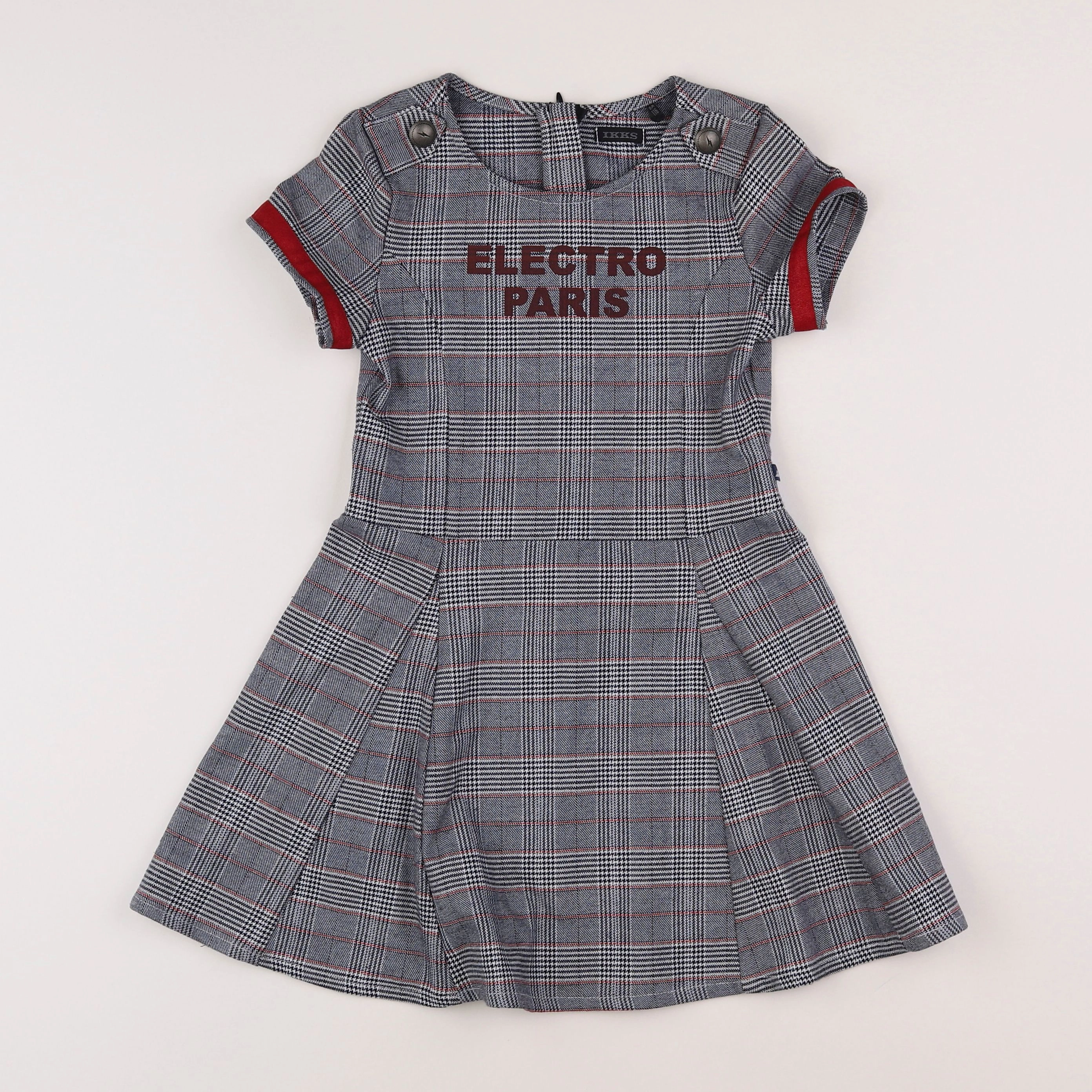 IKKS - robe blanc, noir - 6 ans