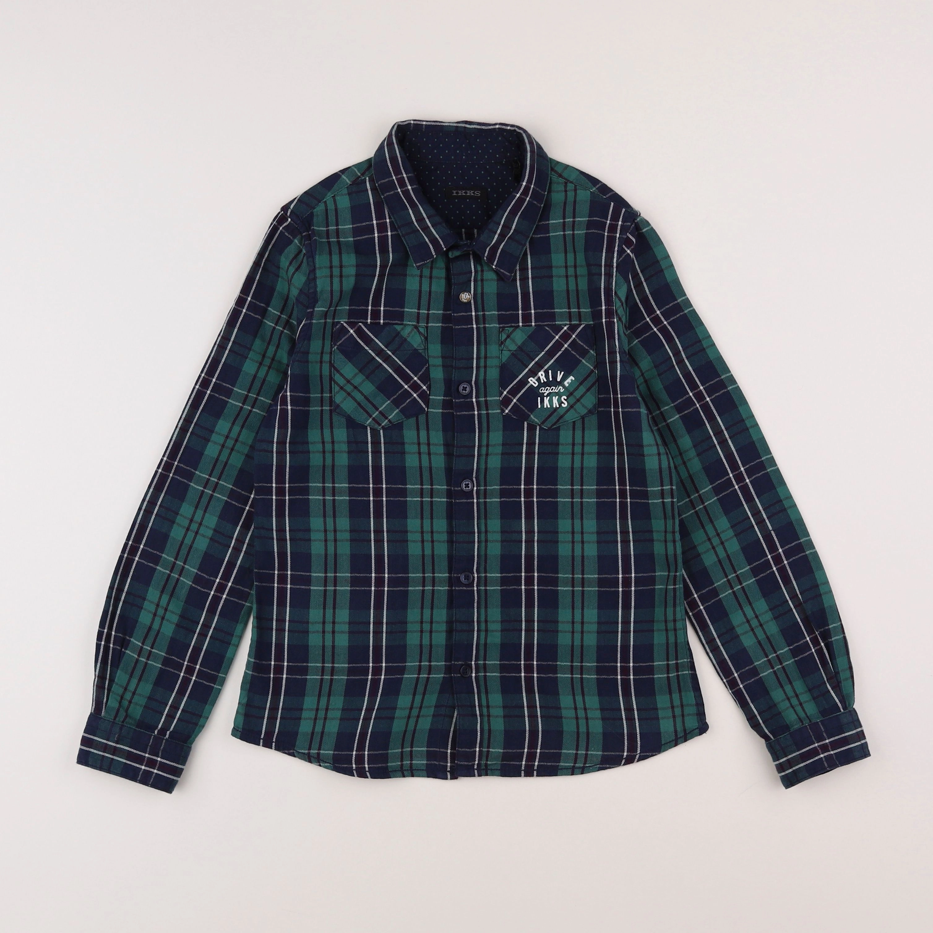 IKKS - chemise vert - 8 ans